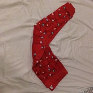 Christmas light pajama pants